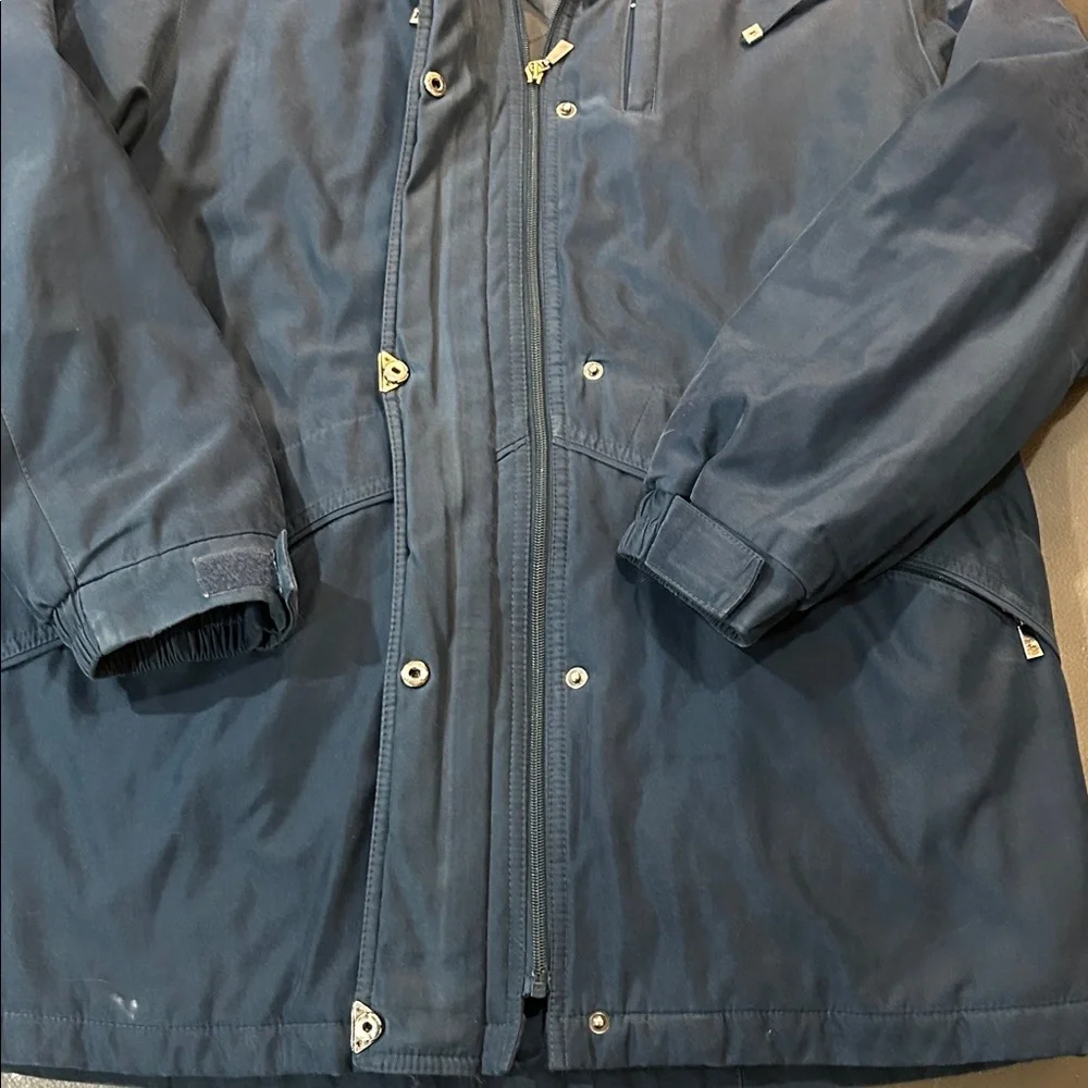 Mackintosh Men's Navy Blue Hooded Jacket, size XL GUC